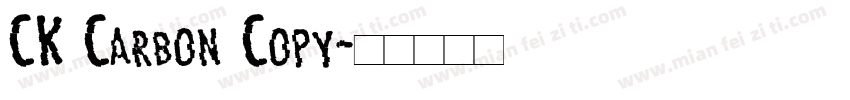 CK Carbon Copy字体转换